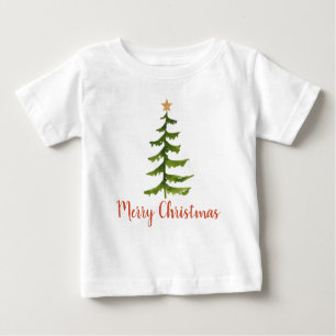 Christmas Tree Merry Christmas  Baby T-Shirt