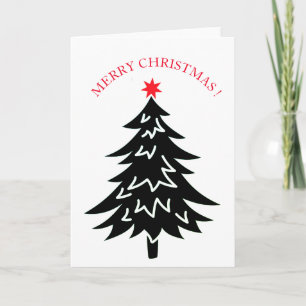 CHRISTMAS TREE  MERRY CHRISTMAS CARD