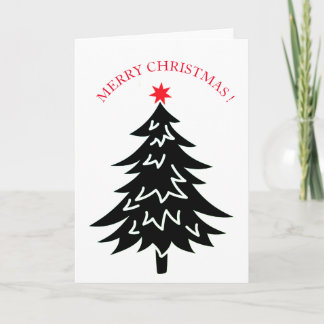 CHRISTMAS TREE  MERRY CHRISTMAS CARD