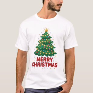 Christmas Tree Merry Christmas Elegant T-Shirt