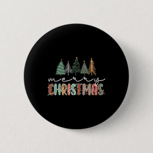 Christmas Tree Merry Christmas for Women Girls 2 Inch Round Button