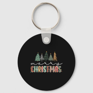 Christmas Tree Merry Christmas For Women Girls Keychain