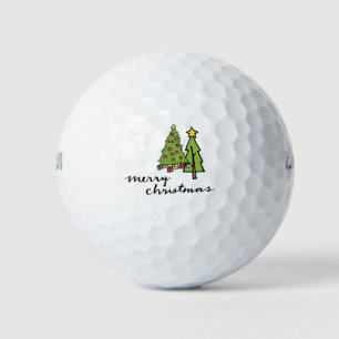 Christmas Tree Merry Christmas Golf Balls