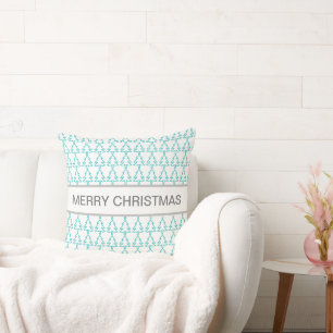 Christmas Tree Merry Christmas  Throw Pillow