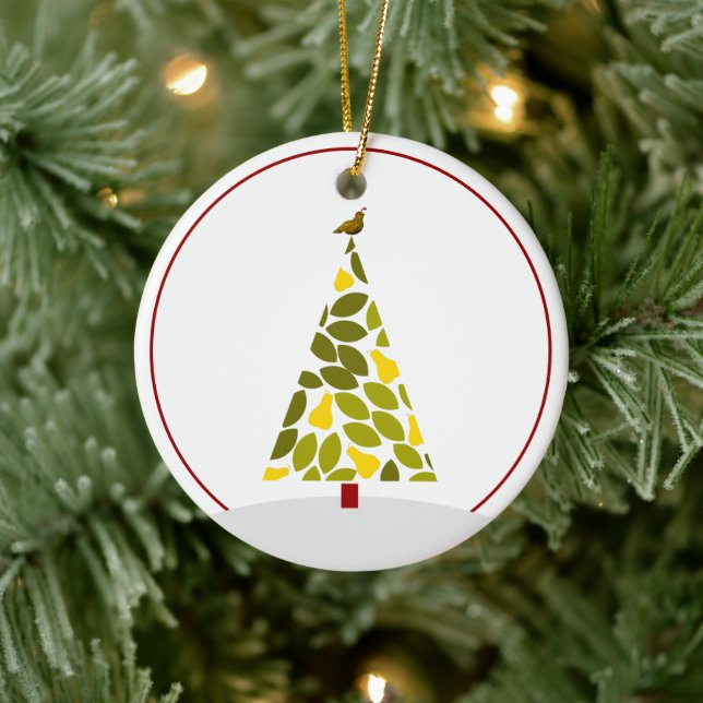 Christmas Tree - Mid Century Partridge Ceramic Ornament (Tree)