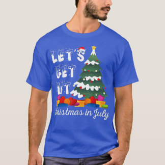 Christmas Tree Mid Years Let's Get Lit Christmas i T-Shirt