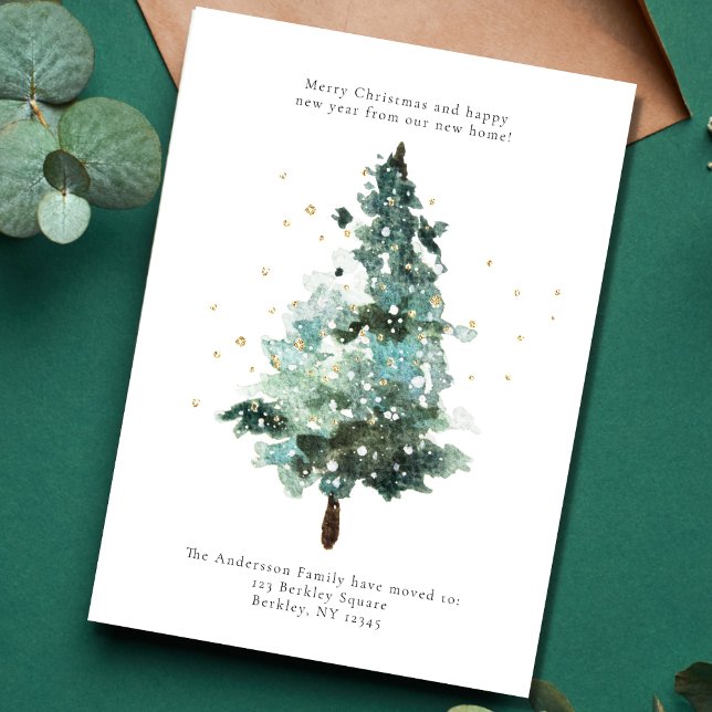 Christmas Tree Moving Announcement Card (Creator Uploaded)