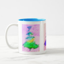 Christmas Tree Mug Baby Blue Interior
