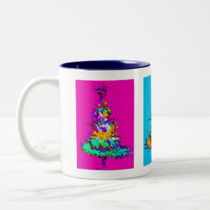 Christmas Tree Mug Dark Blue Interior