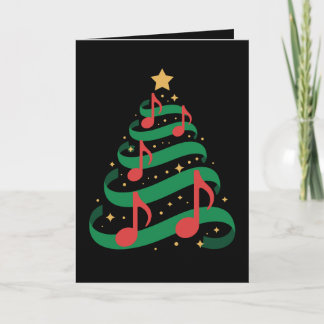 Christmas Tree Music Notes Star Xmas Melody