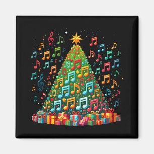 Christmas Tree Musical Note Music Teacher Musician Magnet