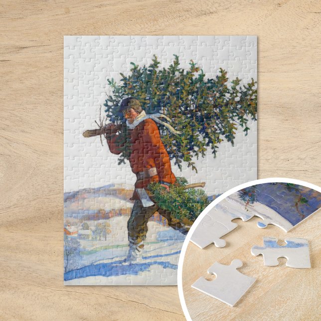 Christmas Tree |  N.C. Wyeth Jigsaw Puzzle (Creator Uploaded)