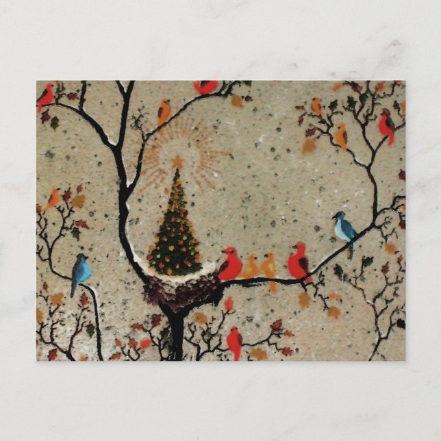 Christmas Tree Nest ~ Postcard PHOTO INSERT (Front)