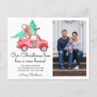 Christmas Tree New Home Car Photo Holiday Moving