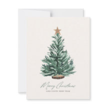 Christmas Tree Non-Photo Holiday Card