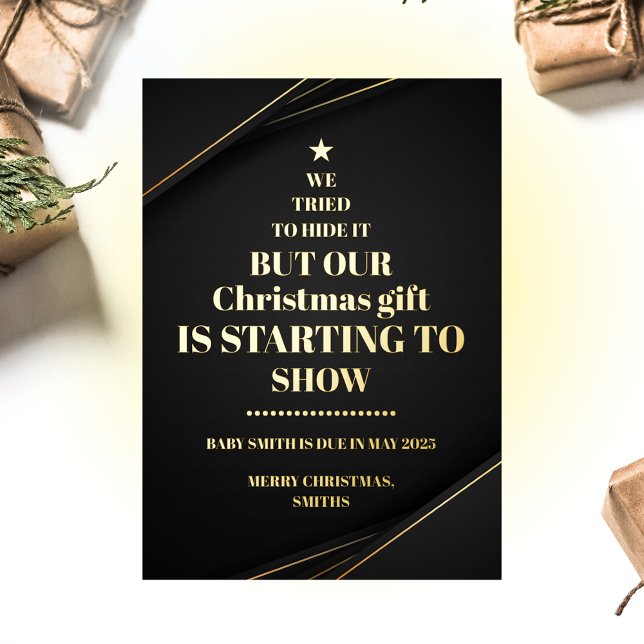 Christmas Tree Non Photo Pregnancy Announcement (Creator Uploaded)