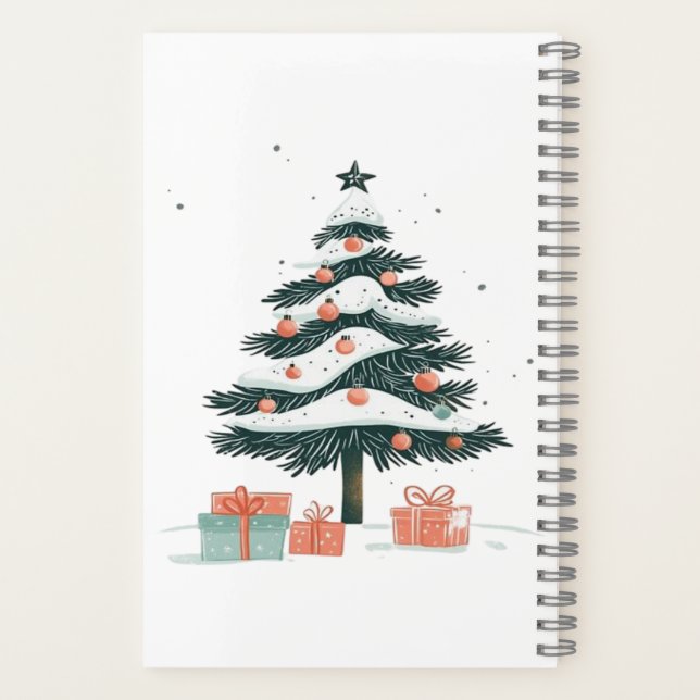 Christmas tree  notebook (Back)