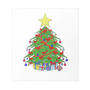 Christmas tree notepad