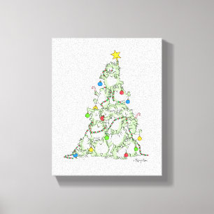 Christmas Tree of Kitties by Sandra Boynton Canvas Print
