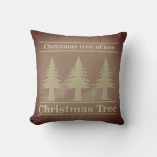 christmas tree of love Throw Pillow