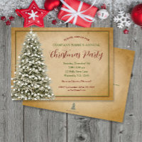 Christmas Tree on Parchment Elegant Party