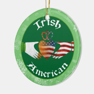 Christmas Tree Ornament Irish American Claddagh