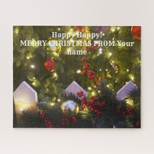 Christmas tree ornaments jigsaw puzzle (Horizontal)