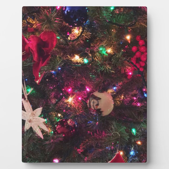 Christmas Tree Ornaments Plaque (Front)