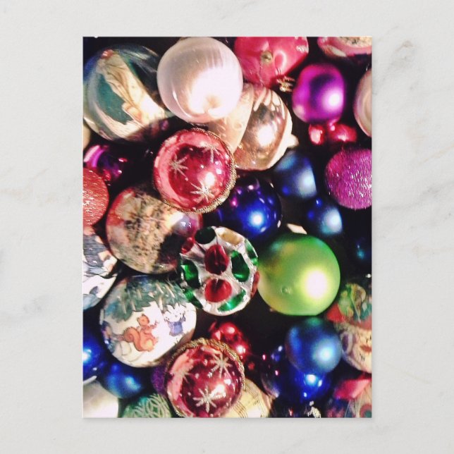 CHRISTMAS TREE ORNAMENTS  POSTCARD (Front)