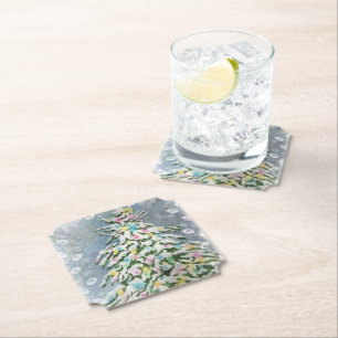 Christmas Tree Paper Coaster
