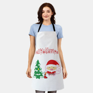Christmas tree paper placemat apron