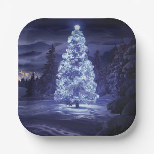 Christmas Tree Paper Plate