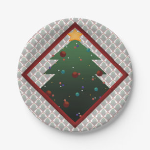 Christmas Tree Paper Plate