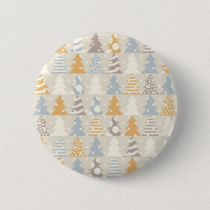 Christmas tree pattern 2 inch round button