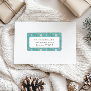 Christmas Tree Pattern Adress Label