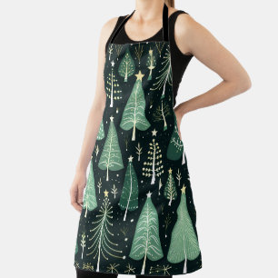 Christmas Tree Pattern Apron