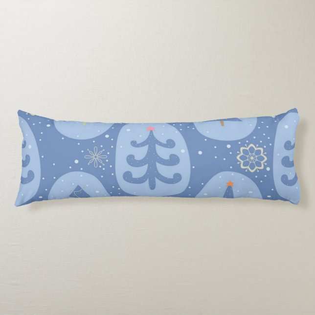 Christmas tree pattern body pillow (Front)