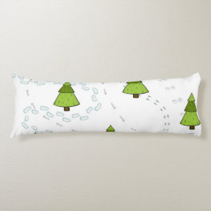 Christmas tree pattern body pillow
