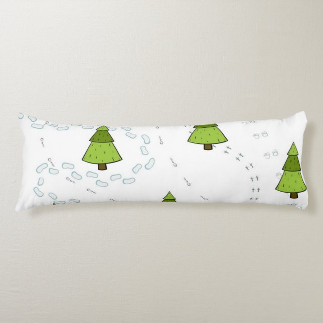 Christmas tree pattern body pillow (Front)