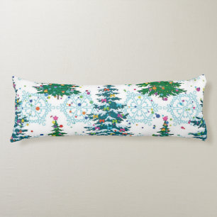 Christmas tree pattern body pillow