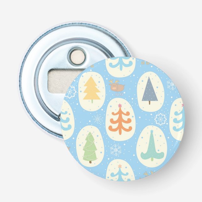 Christmas tree pattern bottle opener (Front)
