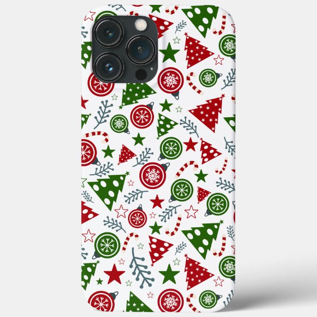 Christmas Tree Pattern Case-Mate iPhone Case (Back)