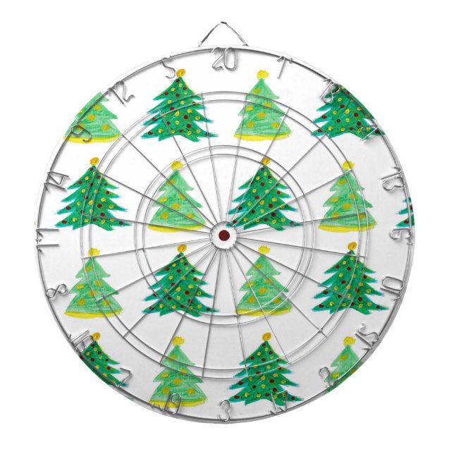 Christmas Tree Pattern Dartboard (Front)