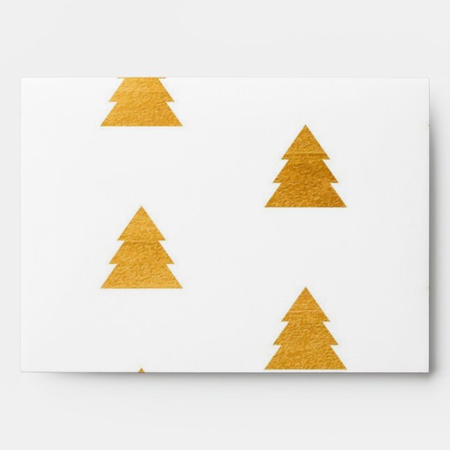 Christmas tree pattern envelope (Front)