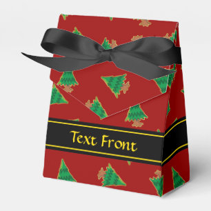 Christmas Tree Pattern Favor Box