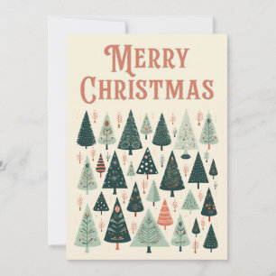 Christmas Tree Pattern Holiday Card