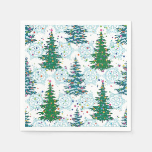 Christmas tree pattern napkin