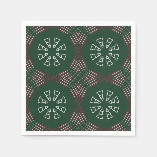Christmas Tree Pattern Napkin (Front)