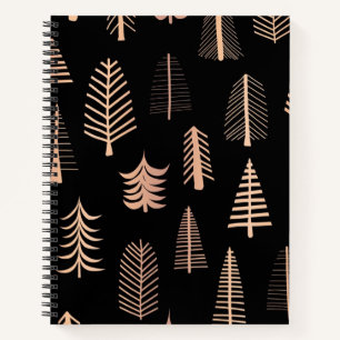 Christmas tree pattern notebook