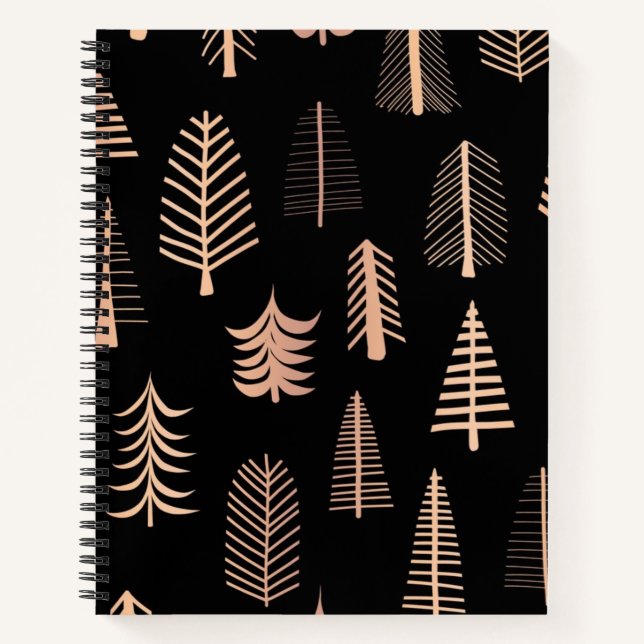 Christmas tree pattern notebook (Front)